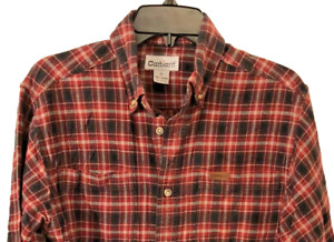 Carhartt Plaid Cotton Flannel Button Down Long Sleeve Shirt Size S