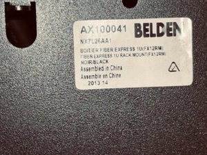 Belden AX100041 FiberExpress Patch Panel Rack Mount 1U Black - Picture 1 of 6