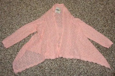Genuine Kids Toddler Girls Peach Sweater Long Sleeve Open Front 18 Months NEW  - Image 1 of 4