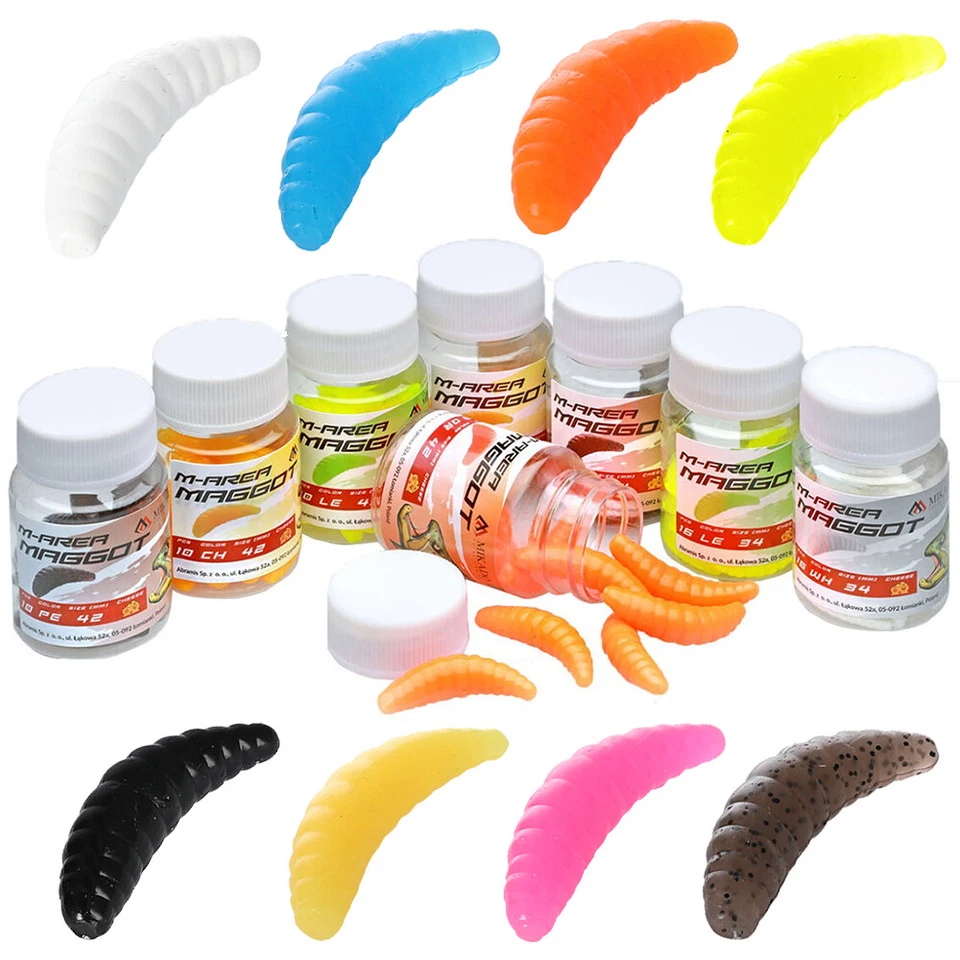 MIKADO M-AREA MAGGOT, KÜNST. BIENENMADEN HAKENKÖDER, GUMMIKÖDER MIT KÄSEAROMA - Bild 1 von 1