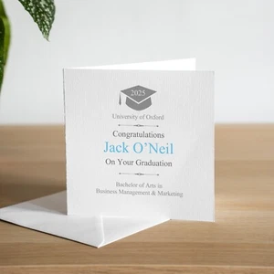 Personalised Graduation Card For Grandson Handmade Graduation Gift For Him - Picture 1 of 2