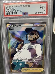 2021 Pokemon Shining Fates Rose 071/072 Full Art PSA 9 Gem Mint - Picture 1 of 2