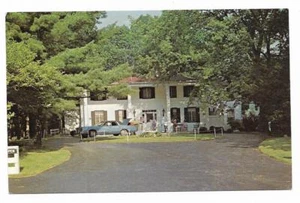 Vintage Ohio Chrome Postcard Governor's Lodge Lake White Waverly Front Entrance - Picture 1 of 2