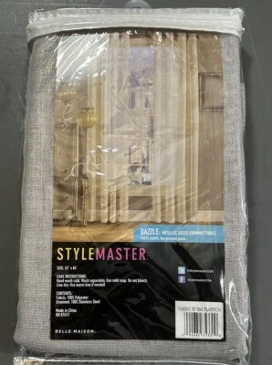 索环单窗帘面板 * 84 英寸 * 金属透明面板 Stylemaster — 第 1/4 张图片