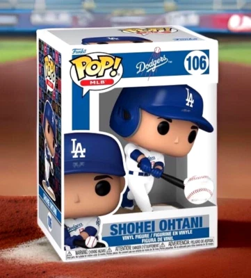 SHOHEI OHTANI DODGERS FIRST FUNKO POP NICE BOX NEW #106 - Image 1 of 4