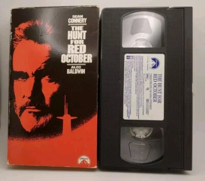 The Hunt for Red October VHS, Pre-owned, Very Good Condition, 1990 Paramount  - Image 1 of 2