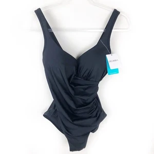 NWT- Delimira One-piece black swimsuit size: 4-6 - Picture 1 of 11