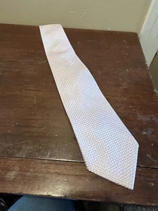 Donald Trump Pink/white 100% Silk Neck Tie Pink No metal “Donald Trump” - Picture 1 of 5