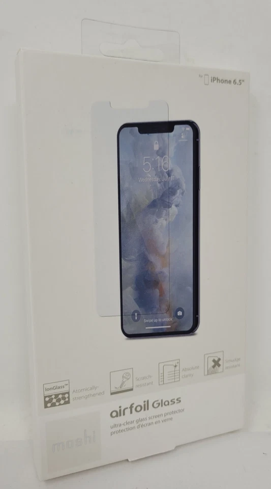 Moshi AirFoil Glass Screen Protector For Apple iPhone 11 Pro Max / XS Max - Image 1 of 2