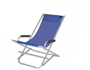 Sedia dondolo piscina mare campeggio pieghevole con braccioli - Foto 1 di 1