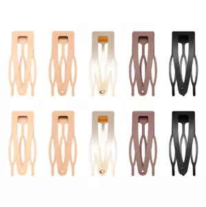 10 Pcs Double Grip Hair Clips, Metal Snap Hair Clips Hair Barrettes for Women H - Picture 1 of 7