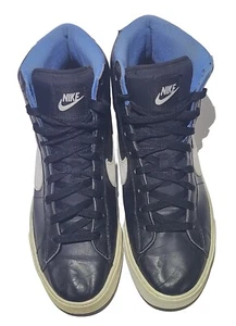 NIKE Sweet CLASSIC HIGH 354701-049 MENS Sz 12Sneakers Black And Blue 2013 - Picture 1 of 13