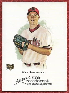 2008 TOPPS ALLEN & GINTER'S #297 MAX SCHERZER ROOKIE NM OR BETTER DIAMONDBACKS - Picture 1 of 1