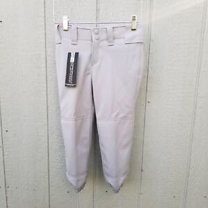 Mizuno Girl's Pants Size Medium Polyester Baseball Gray NWT