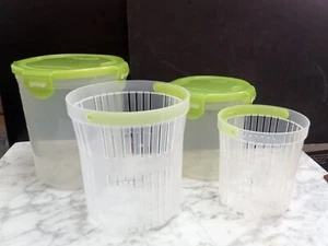 Lock n Lock 2 Pcs Pickle Jars with Strainer 47 oz & 24 oz Pickle Jars Containers - Picture 1 of 6