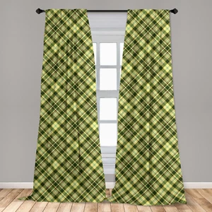 Geometric Microfiber Curtains 2 Panel Set for Living Room Bedroom in 3 Sizes - Picture 1 of 2