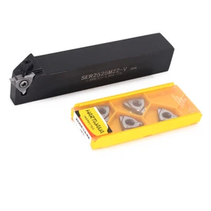Indexable Threading Grooving Inserts square 3mm Threading Turning Holder 25mm - Picture 1 of 7