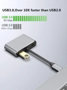 Adaptador Alta Velocidad USB 3.0 Transferencia Soporte Windows Mac Os Sistema Linux - Imagen 1 de 14