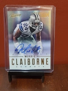 2012 ABSOLUTE FOOTBALL ROOKIE AUTO MORRIS CLAIBORNE COWBOYS LSU #172 - Picture 1 of 2
