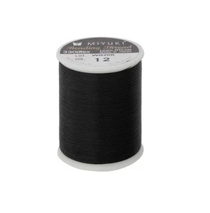 Miyuki Beading Nylon Thread Black, 545 Yd Spool, 330dtex / 0.2mm Diameter - Picture 1 of 3
