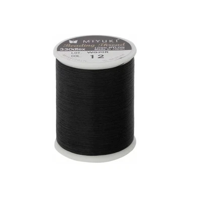 Miyuki Beading Nylon Thread Black, 545 Yd Spool, 330dtex / 0.2mm Diameter - Image 1 of 3