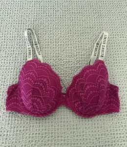 Victoria’s Secret Full Coverage Padded Spitzen BH Gr. 36 C Pink - Bild 1 von 7