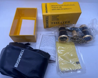 Brand New Vintage Bushnell 3X25 Brass Theater Opera Glasses 15-3233 - Image 1 of 4