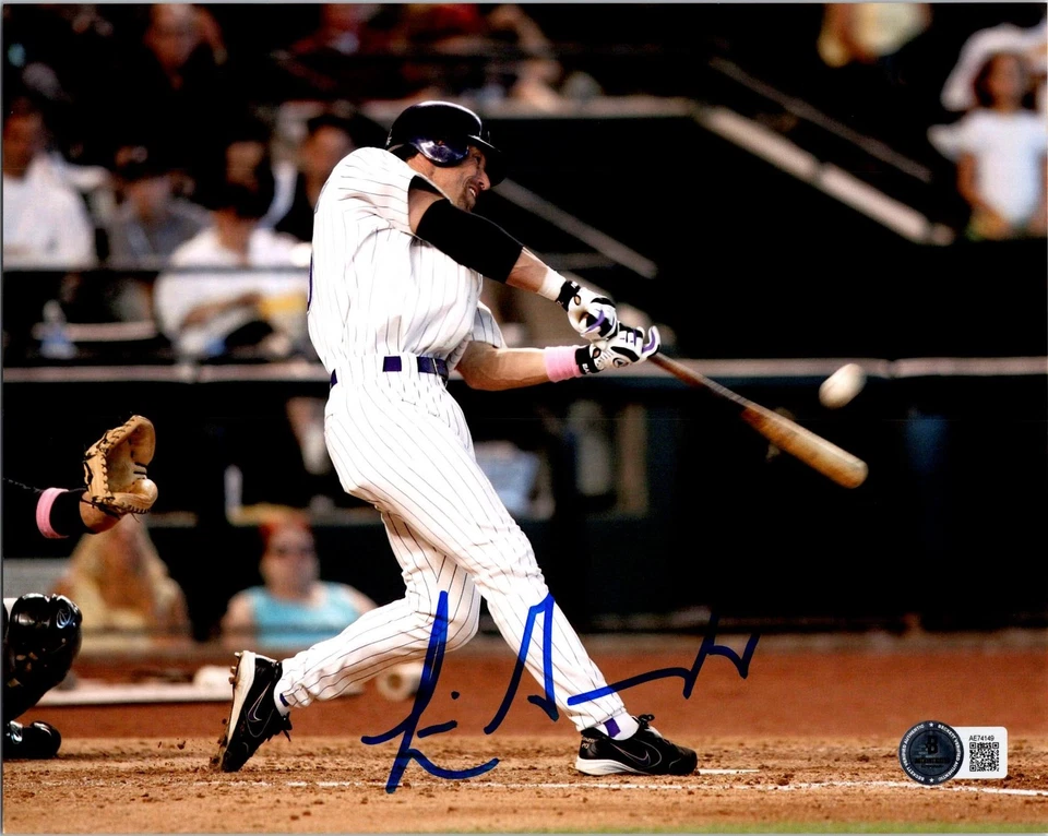 LUIS GONZALEZ SIGNED 8X10 PHOTO BECKETT BAS COA ARIZONA DIAMONDBACKS 6 - Image 1 of 1