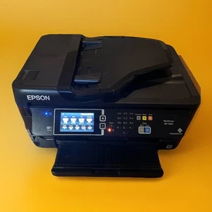 Epson Workforce PrecisionCore WF-7610 All-In-One A3 Colour Ink Most Inks Ok - Picture 1 of 9