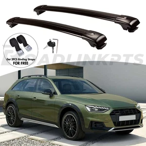 2PCS Crossbar Fit for Audi A4 allroad 2020-2025 Cross Bar Cargo Carrier Lockable - Picture 1 of 14