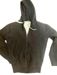 POLO Ralph Lauren Blue Label mens gray hoodie sweatshirt size S M - Picture 1 of 4