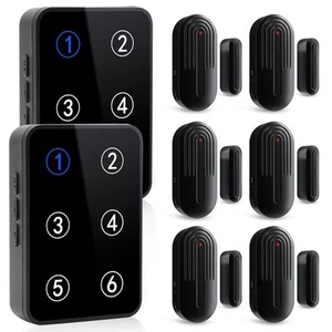 Door Chime,Wireless for Home/Office/Store with 600FT 6 Sensors 2 Receivers - Picture 1 of 8
