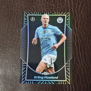 2024-25 Topps Chrome Uefa Erling Haaland Shadow Etch SP - Picture 1 of 2