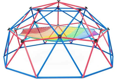 Cúpula de escalada de 10 pies para gimnasio en la selva con hamaca juego al aire libre patio trasero barras de mono Foto 1 de 4