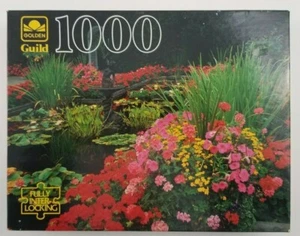 Guild "Pond Garden" 1000 piece 21 1/2" x 27 1/2" Puzzle. Used. Fast shipping!! - Picture 1 of 4
