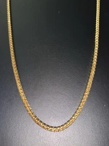 New Nolan Miller 24k Gold Plated BoxChain Style Necklace-28 Inches - Picture 1 of 6