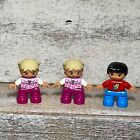 Lot of 3 LEGO Duplo Boy, Girl, Kids, Children Mini Figures REPLACEMENT 2X1"