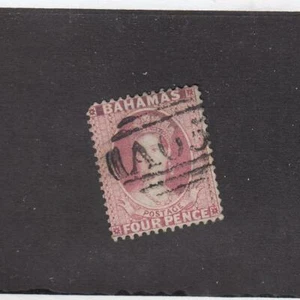 Bahamas (MK3819) # 18 Sehr guter Erhaltungszustand 4d QUEEN VICTORIA / ROSE KATZE WERT 50 $ - Bild 1 von 1