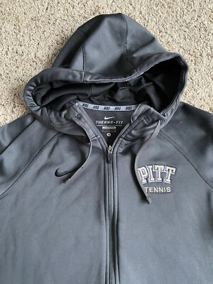Nike Therma Fit Sudadera con Capucha Cremallera Completa Sudadera Pittsburgh Panthers Pitt Tenis M Foto 1 de 4