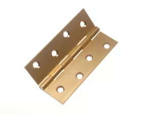 Nuovo 5 Coppie Di Estrusa Ottone Massiccio Cerniere 100mm (10.2cm) - Onestopdiy - Foto 1 di 1