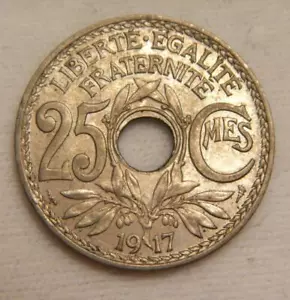 France 1917 25 Centimes KM 867a Brilliant Uncirculated - Picture 1 of 2
