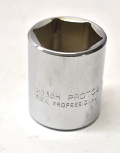 Proto Professional 5436H 1-1/8" Standard Socket 1/2" Drive 6 Point Polished - Picture 1 of 5