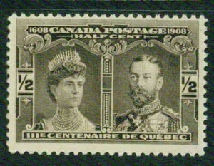 CANADÁ 1908-1/2 ¢ QUEBEC - F-EN MUY BUEN ESTADO** - Imagen 1 de 1