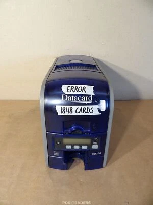 Datacard SD260 Color ID Card Printer PX10 LAN USB - 1848 CARDS - ERROR / NO PSU - Bild 1 von 4