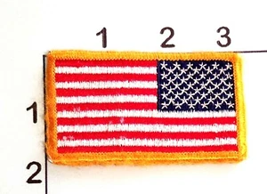 USA American Reverse Flag Patch Military Uniform Hook & Loop  Old Glory - Picture 1 of 1