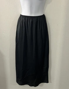Vintage Calvin Klein Satin Half Slip Schwarz Größe M - Bild 1 von 5