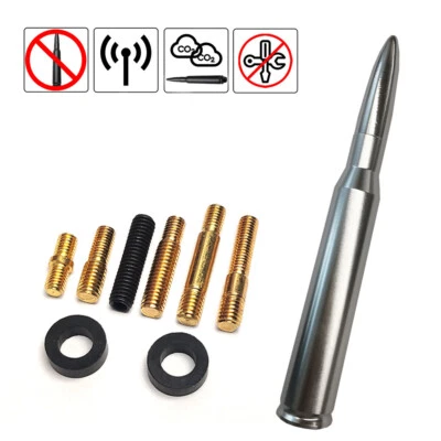 Mástil de antena radio AM/FM plateado de 5,5" pulgadas para Chevy Silverado/GMC SIERRA 2006-2021 Foto 1 de 4