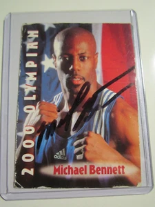 2001 MICHAEL BENNETT BOXING CARD BROWN BOXING CARD AUTOGRAPHED BBA17A -C - Picture 1 of 2