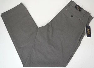 Polo Ralph Lauren dress Strtch Straight Fit Flat Front Gray Pants Lght Grey $98 - Picture 1 of 4