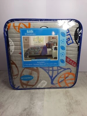 Juego de Edredón Infantil con Almohada Decorativa Tema Deportivo (Doble) Foto 1 de 4